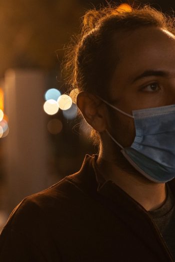 Man, mask, covid — Dr. Michael Lebow Works to Minimize Hospital Stays and Maximize Recovery